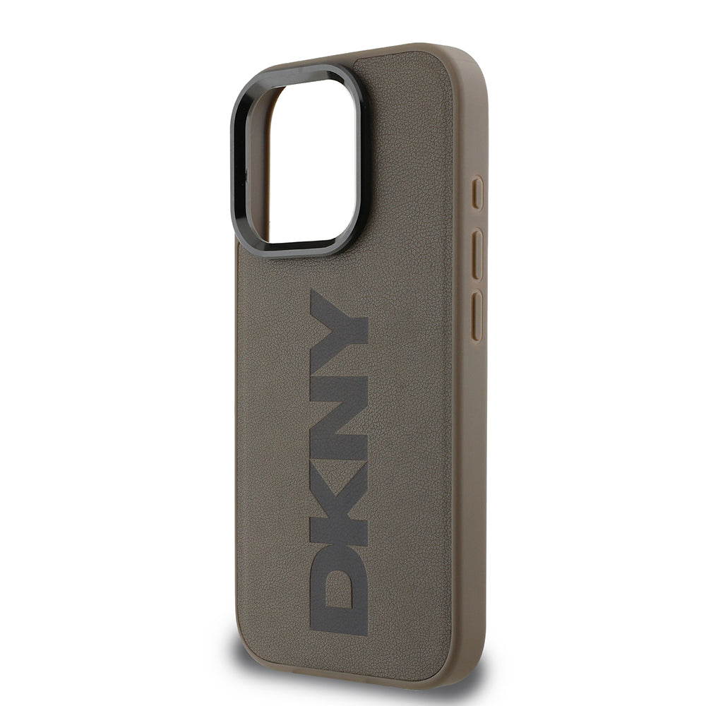 DKNY iPhone 16 Pro Orjinal Lisanslı M-safe Şarj Özellikli PU Deri Plain Kılıf