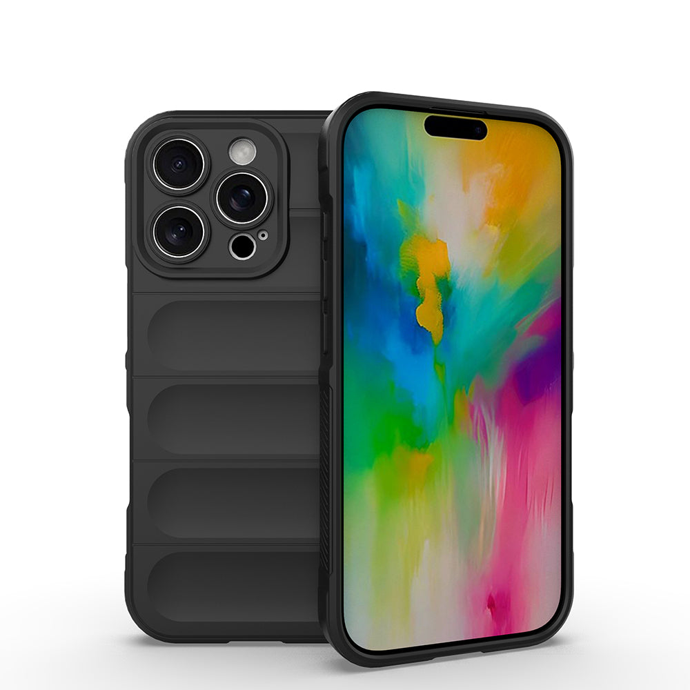 Cepax iPhone 16 Pro Esnek TPU Oyuklu Arka Yüzey Tasarımlı Etnik Silikon Kılıf