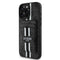 Guess iPhone 16 Pro Orjinal Lisanslı Magsafe 4G Desenli Çizgili Kartlıklı Telefon Kılıfı