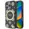 Guess iPhone 16 Pro Orjinal Lisanslı Magsafe IML Peony ve 4G Desenli Klasik Logolu Telefon Kılıfı