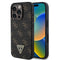 Guess iPhone 16 Pro Orjinal Lisanslı PU Deri 4G Desenli Üçgen Logolu Telefon Kılıfı