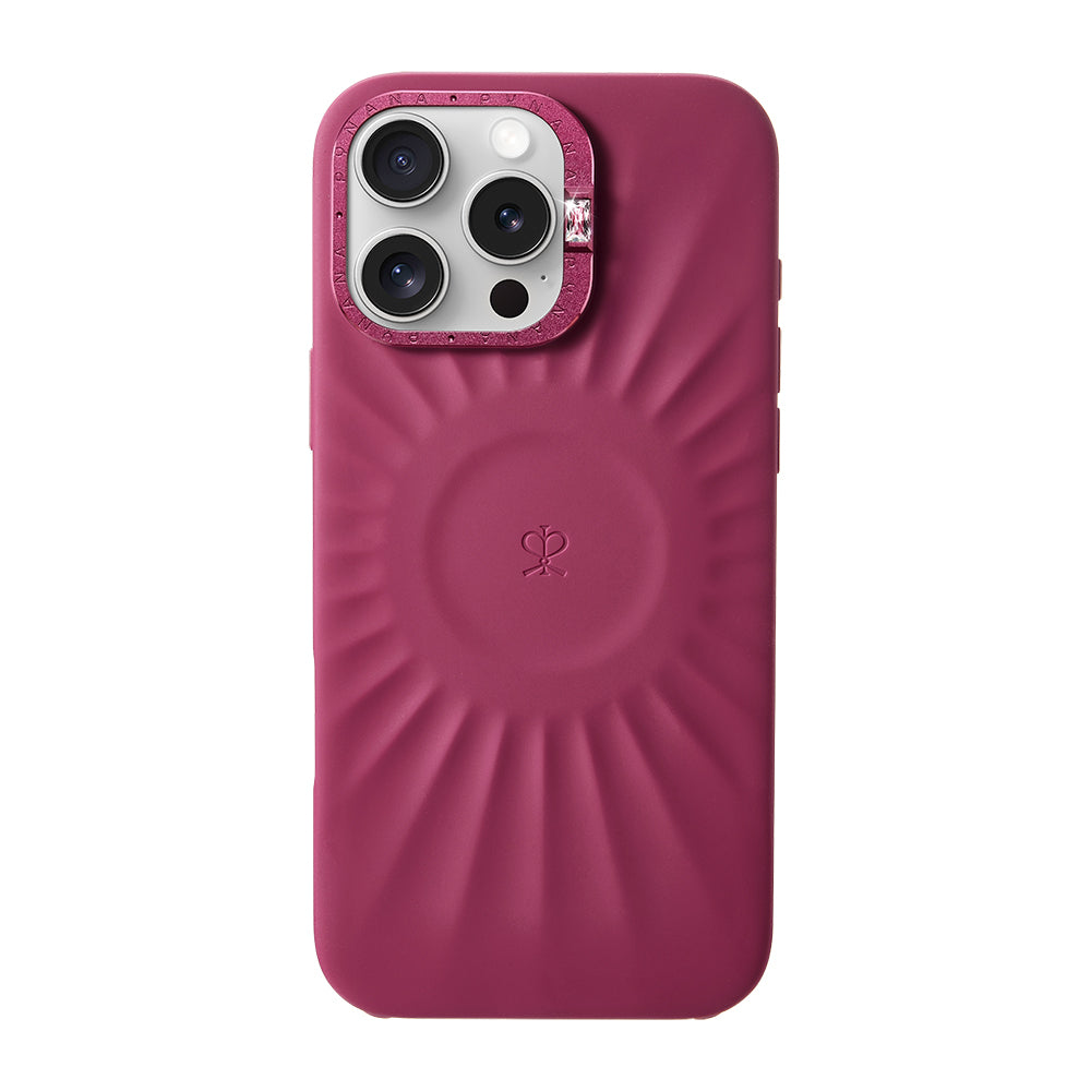 Pynana Starlight Serisi iPhone 16 Pro Kabartma Tasarımlı Metal Kamera Çerçeveli Telefon Kılıfı