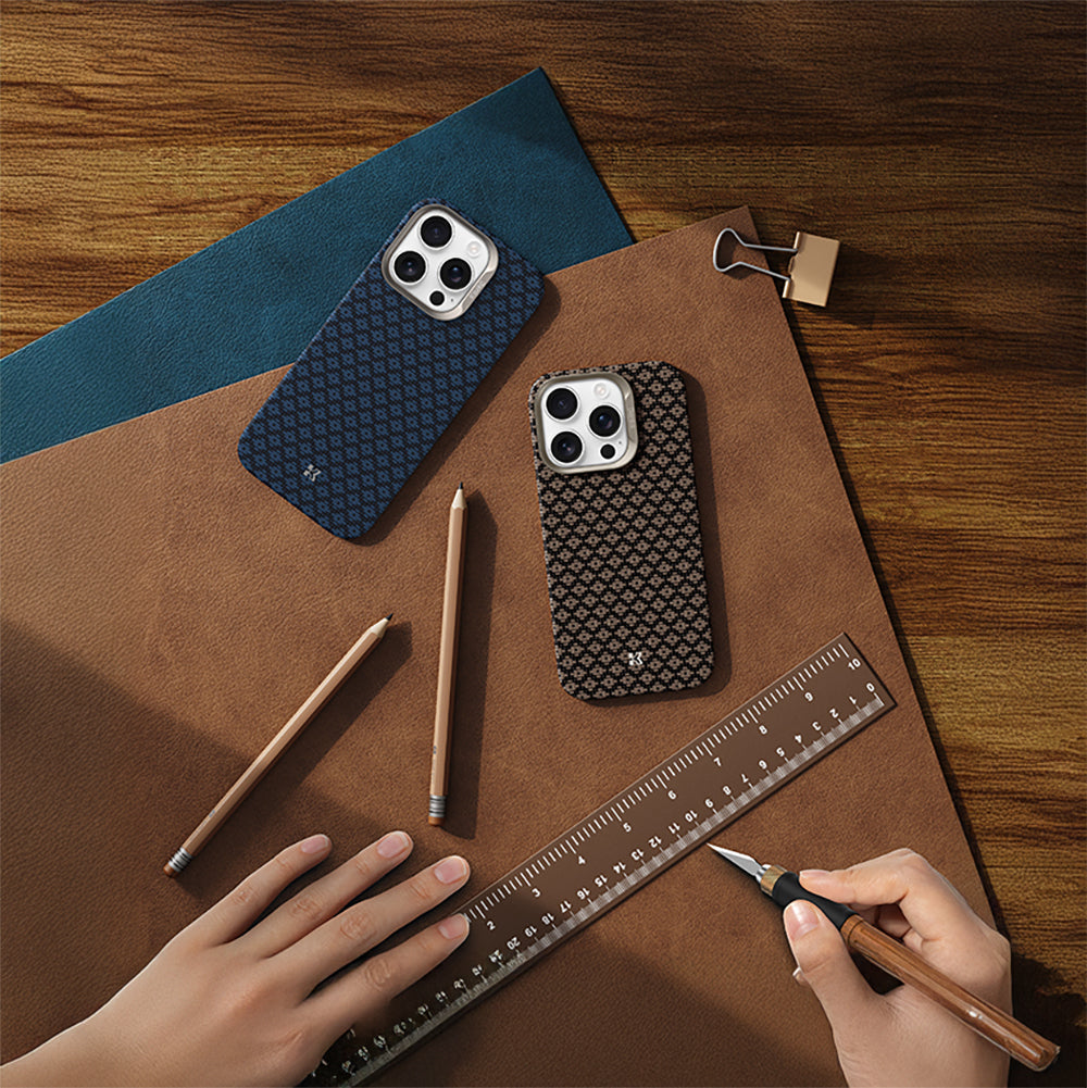 Benks ArmorAir ArmorGrid Serisi iPhone 16 Pro M-Safe Şarj Özellikli Kevlar Telefon Kılıfı