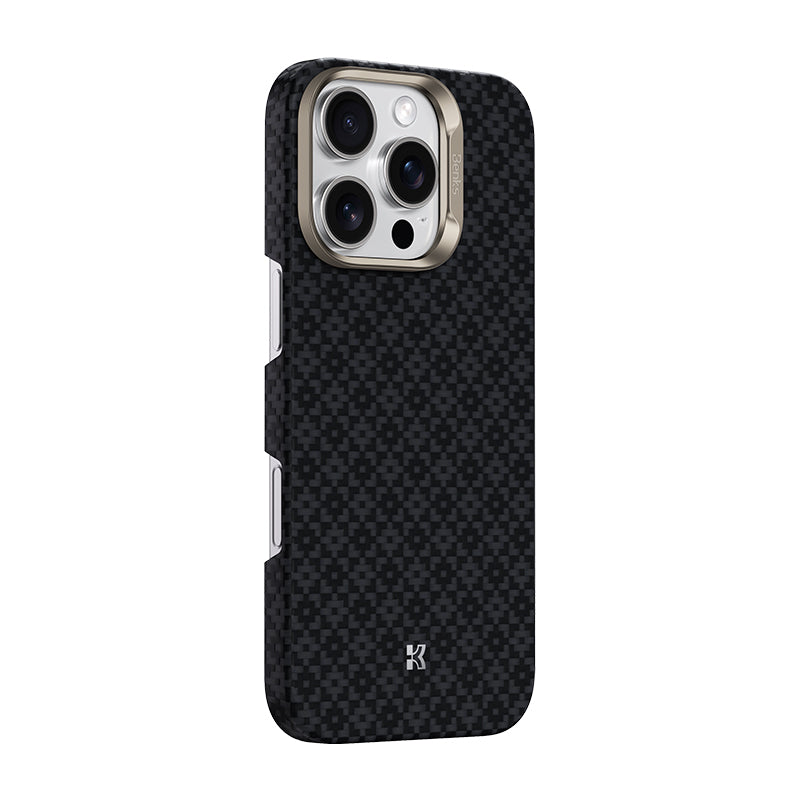 Benks ArmorAir ArmorGrid Serisi iPhone 16 Pro M-Safe Şarj Özellikli Kevlar Telefon Kılıfı