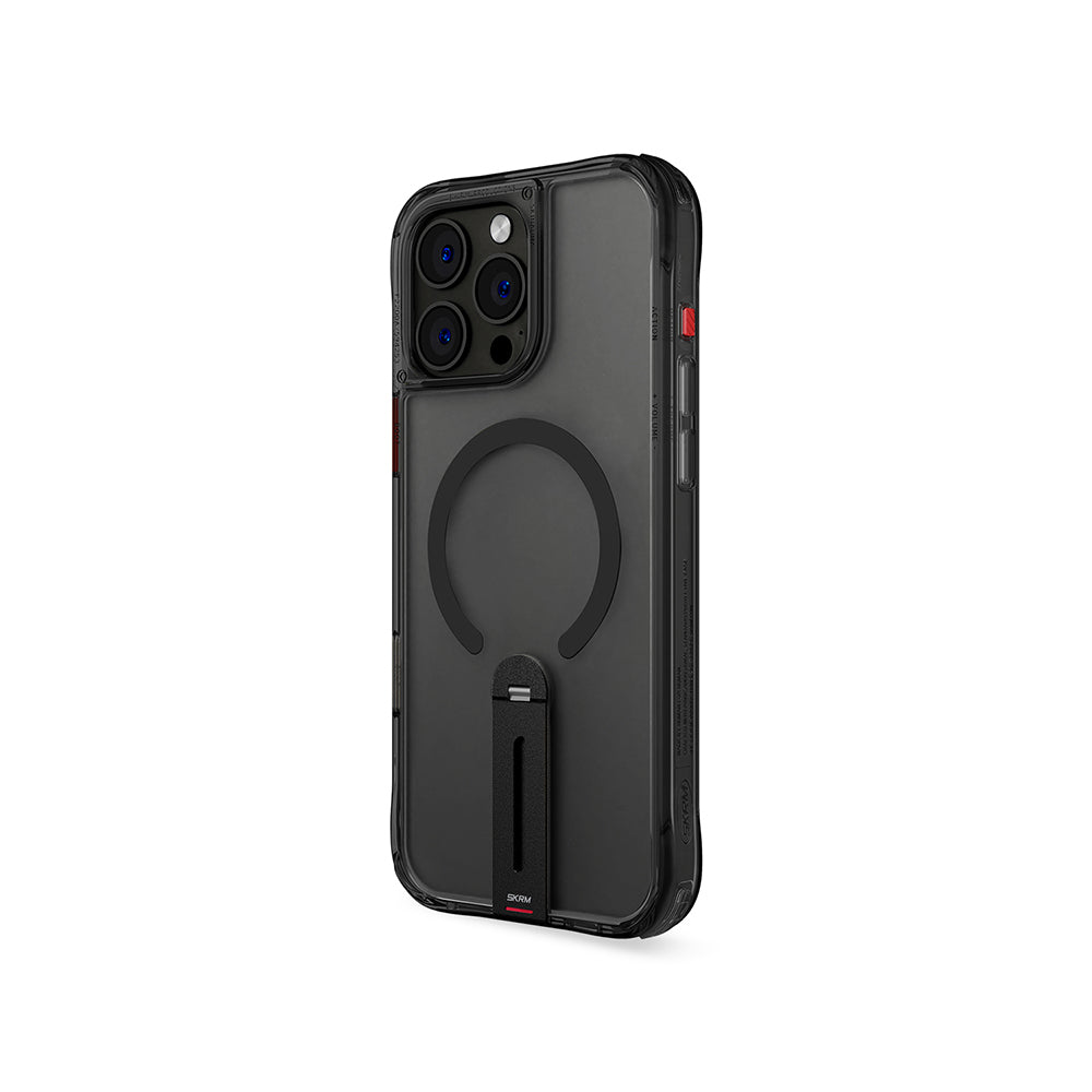 Skinarma Helix iPhone 16 Pro Magsafe Şarj Özellikli 360 Derece Dönebilen Standlı Kılıf