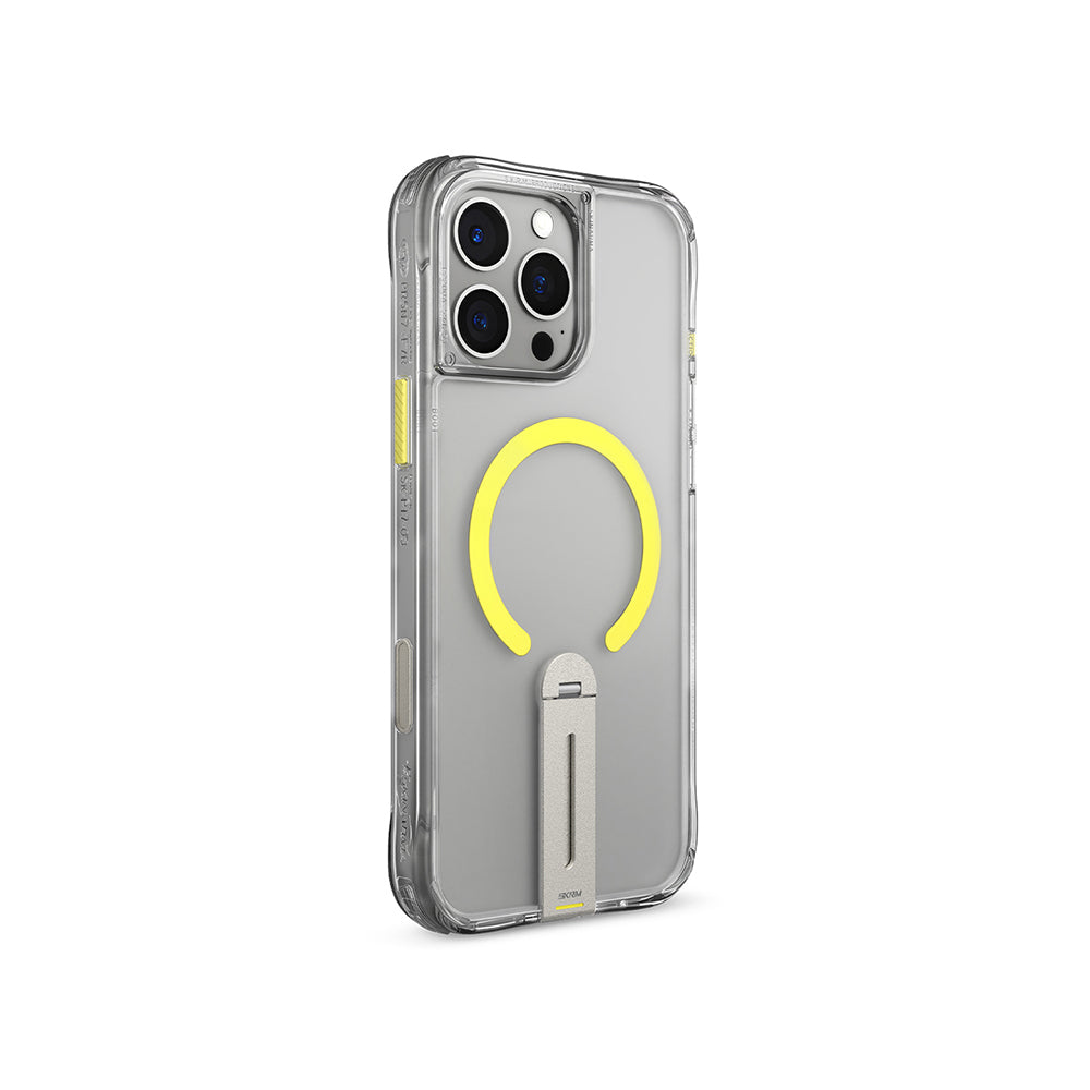 Skinarma Helix iPhone 16 Pro Magsafe Şarj Özellikli 360 Derece Dönebilen Standlı Kılıf