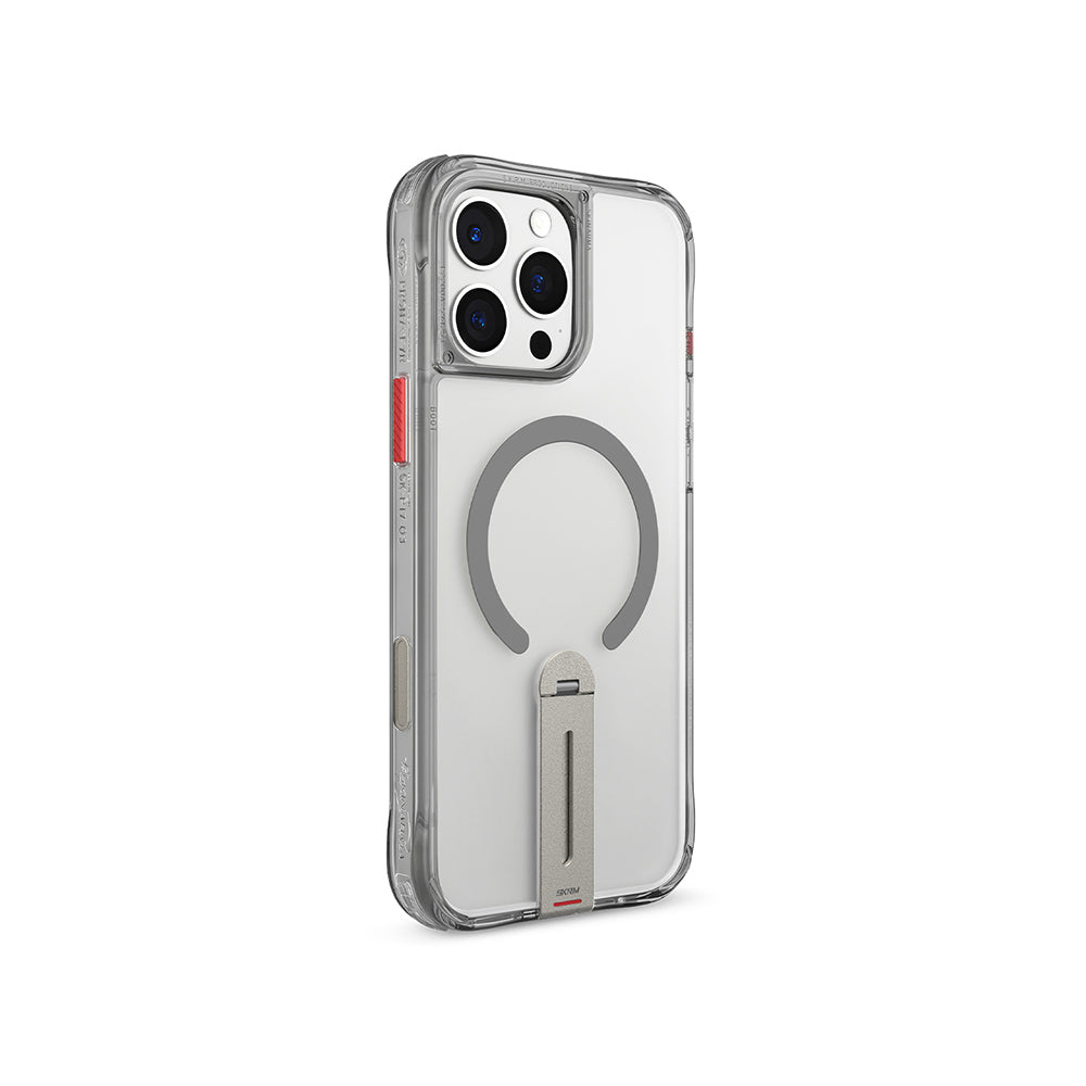 Skinarma Helix iPhone 16 Pro Magsafe Şarj Özellikli 360 Derece Dönebilen Standlı Kılıf
