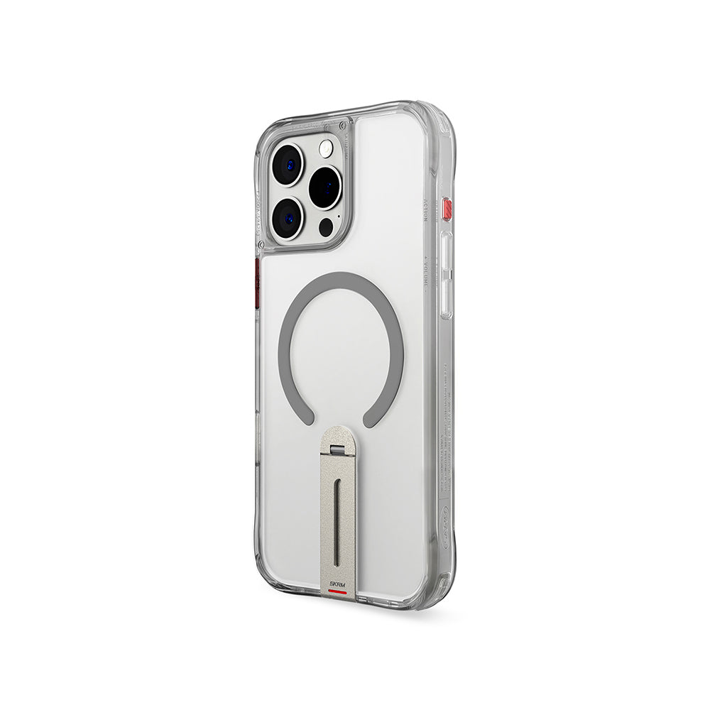 Skinarma Helix iPhone 16 Pro Magsafe Şarj Özellikli 360 Derece Dönebilen Standlı Kılıf