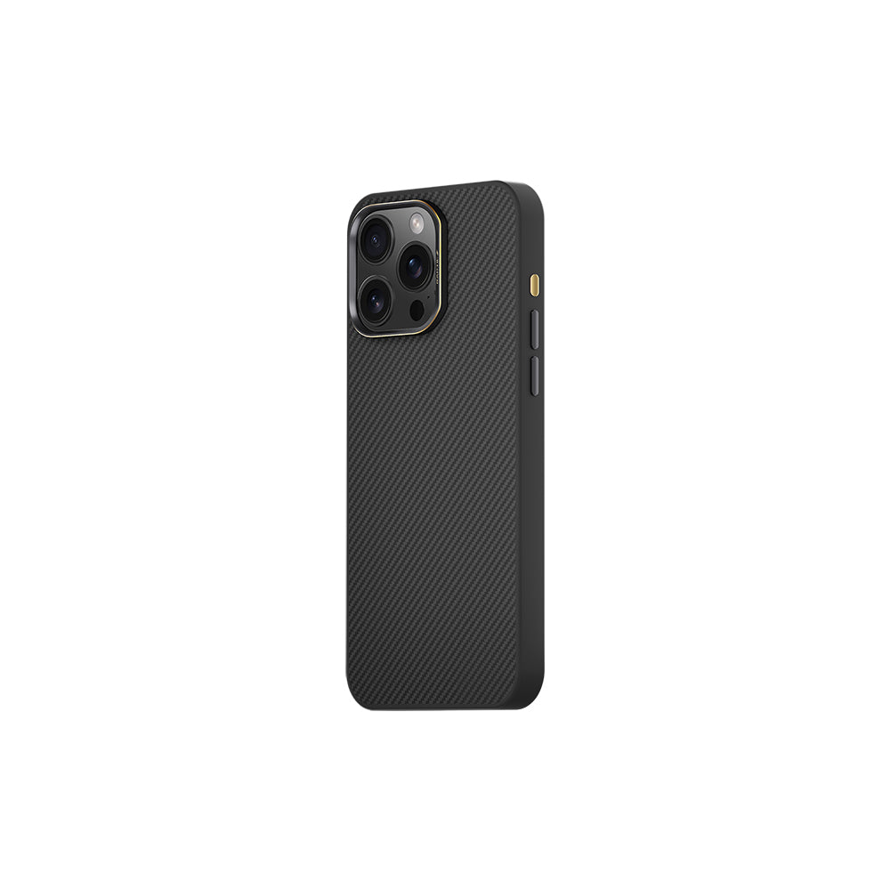 Raptic Aramid Fiber Serisi iPhone 16 Pro M-safe Şarj Özellikli 600D Metal Kamera Çerçeveli Kılıf