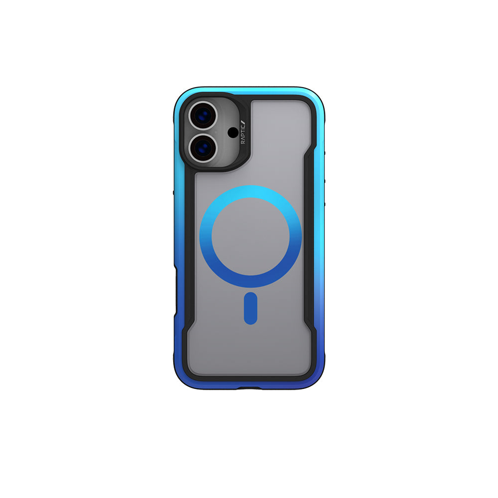 Raptic Shield 2.0 Serisi iPhone 16 Pro M-safe Şarj Özellikli Airbagli Şeffaf Arka Yüzey Kılıf