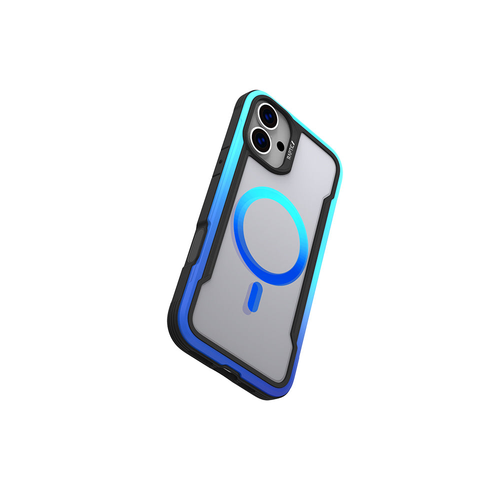 Raptic Shield 2.0 Serisi iPhone 16 Pro M-safe Şarj Özellikli Airbagli Şeffaf Arka Yüzey Kılıf