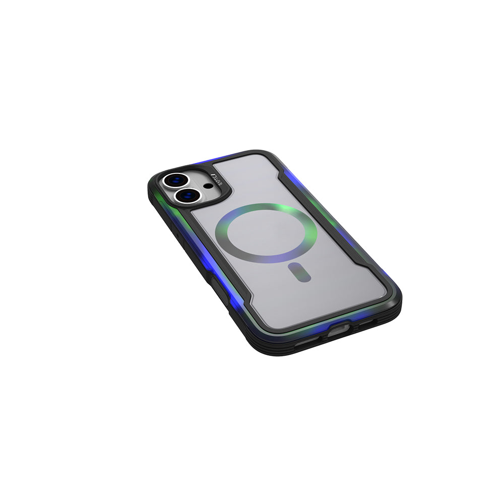 Raptic Shield 2.0 Serisi iPhone 16 Pro M-safe Şarj Özellikli Airbagli Şeffaf Arka Yüzey Kılıf