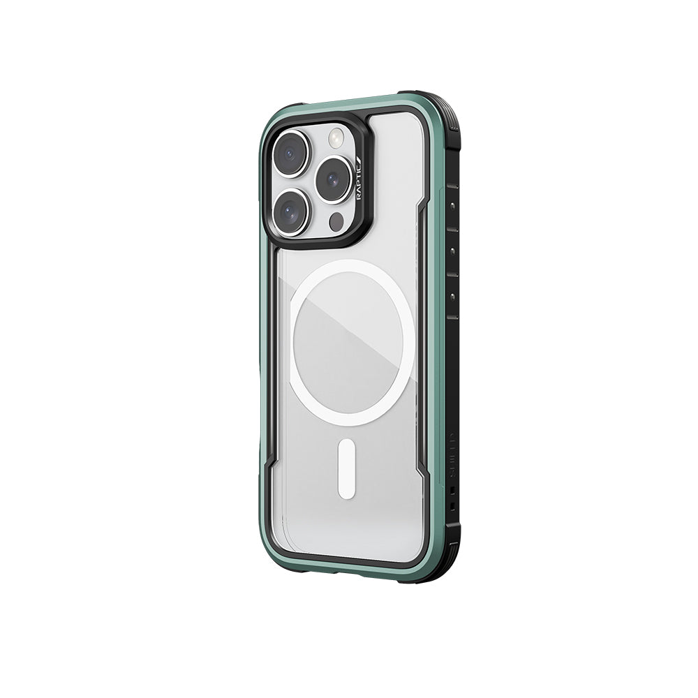Raptic Shield Serisi iPhone 16 Pro M-safe Şarj Özellikli Airbagli Şeffaf Arka Yüzey Kılıf