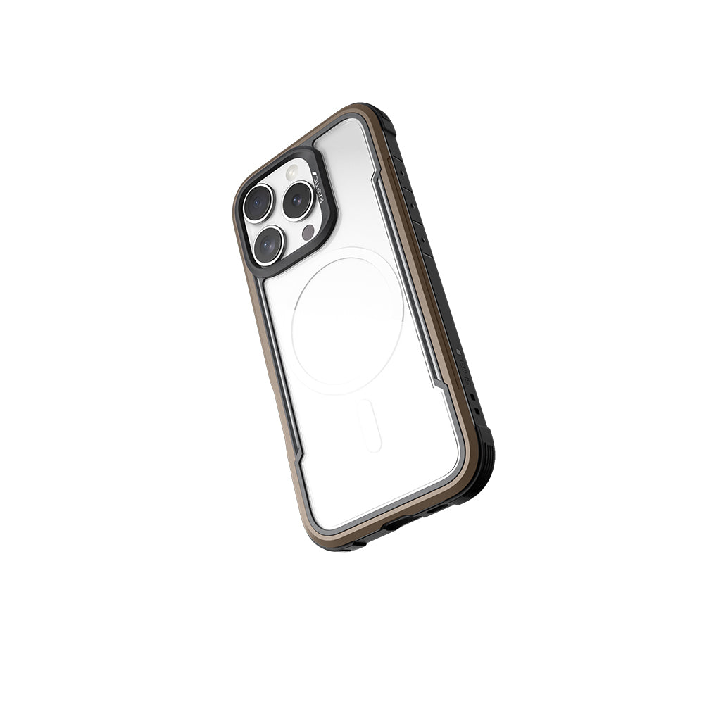 Raptic Shield Serisi iPhone 16 Pro M-safe Şarj Özellikli Airbagli Şeffaf Arka Yüzey Kılıf