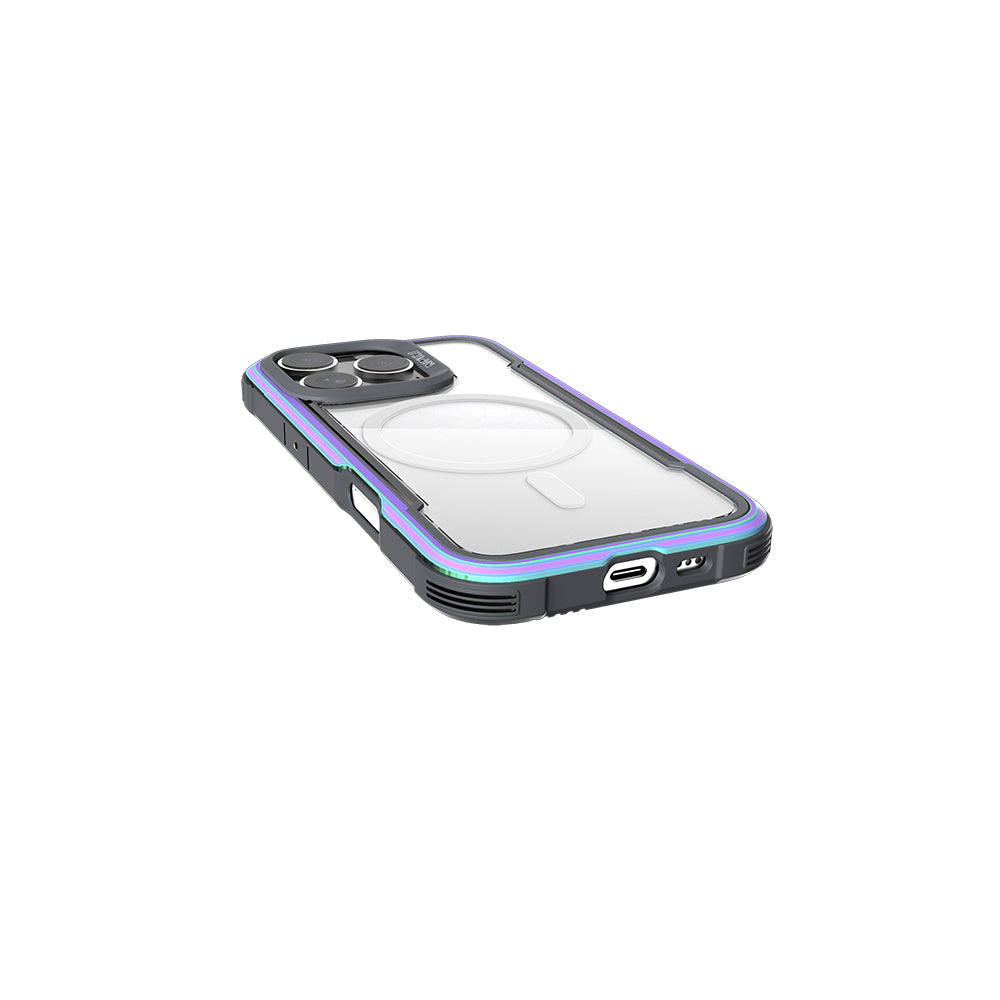 Raptic Shield Serisi iPhone 16 Pro M-safe Şarj Özellikli Airbagli Şeffaf Arka Yüzey Kılıf