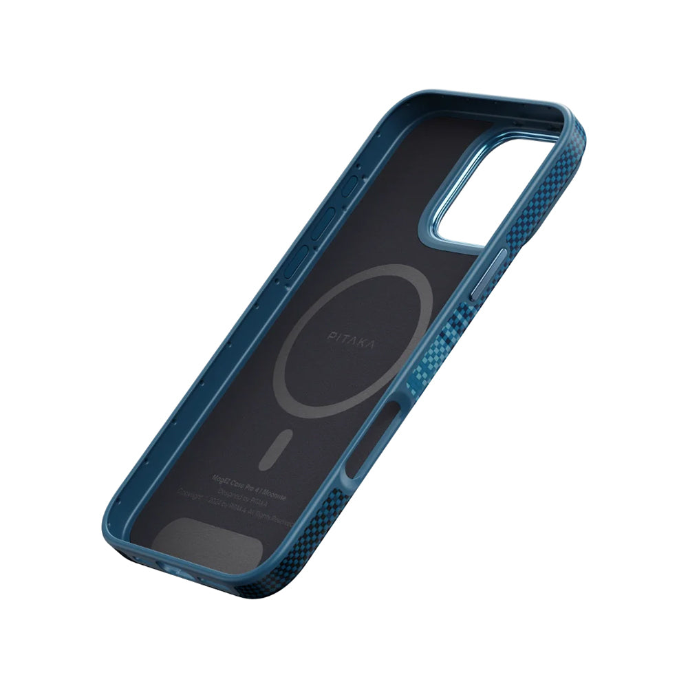 Pitaka Military-Grade Sunset-Moonrise Serisi iPhone 16 Pro M-safe Şarj Özellikli Aramid Fiber Moonrise Kılıf