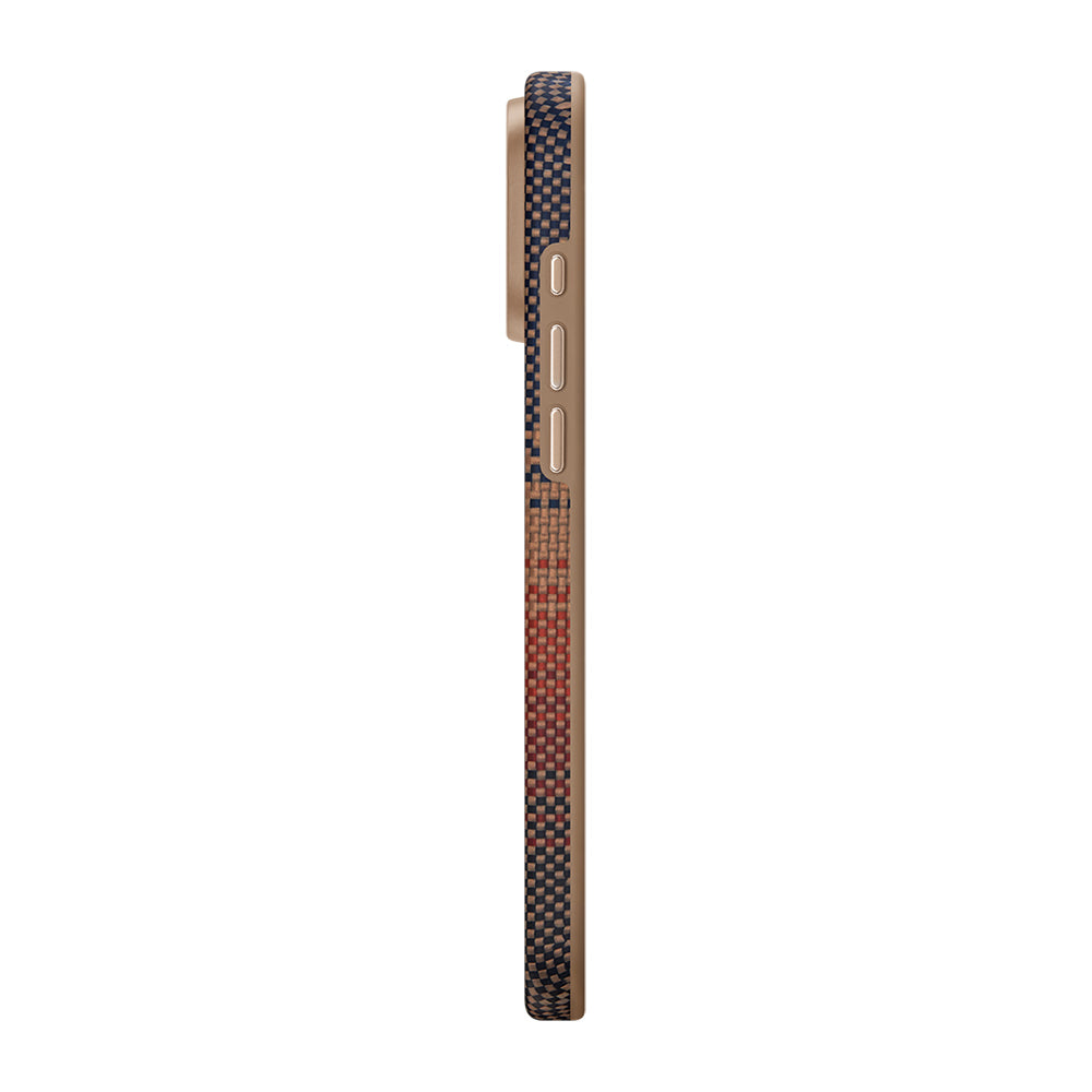 Pitaka Military-Grade Sunset-Moonrise Serisi iPhone 16 Pro Kılıf M-safe Şarj Özellikli Aramid Fiber Sunset Kılıf