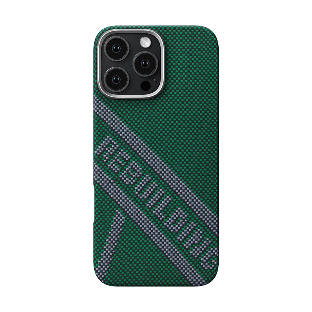 Pitaka Tactile Woven Rebuilding Serisi iPhone 16 Pro M-safe Şarj Özellikli Aramid Fiber Re-TROS Tasarımlı Kılıf