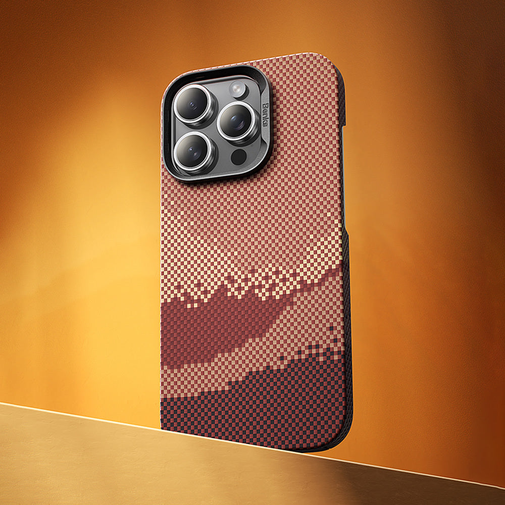 Benks GoldenTide ArmorAir 600D iPhone 16 Pro M-safe Kevlar Kılıf