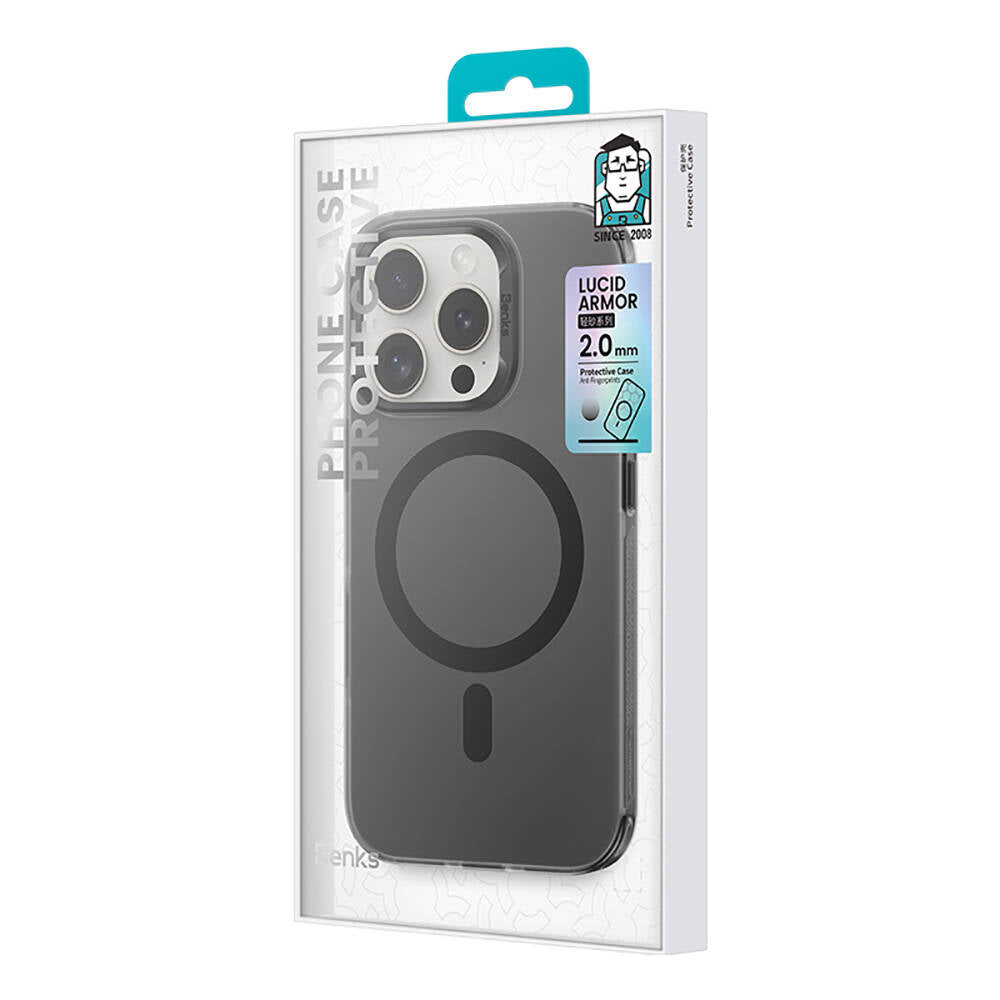 Benks Lucid Armor iPhone 16 Pro M-safe Şarj Özellikli Telefon Kılıfı