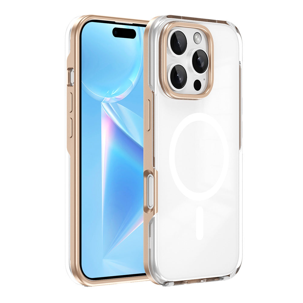 Cepax iPhone 16 Pro M-safe Şarj Özellikli Çıkarılabilir Arka Yüzeyli Polar Kılıf