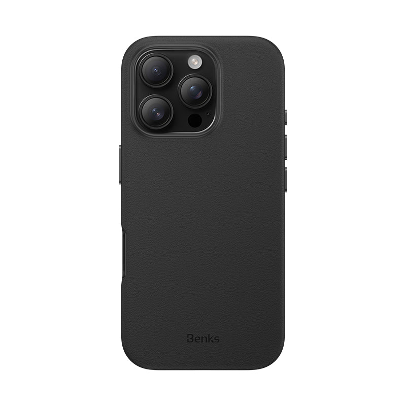 Benks VitaPro Serisi iPhone 16 Pro M-safe Çizilmeye Dayanıklı PU Deri Kılıf