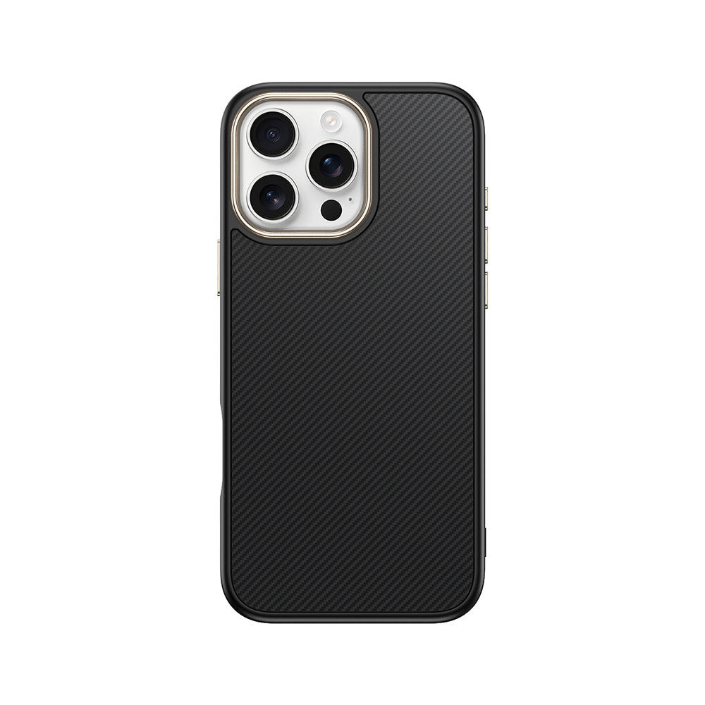 Cepax iPhone 16 Pro M-safe Şarj Özellikli Karbon Fiber Görünümlü Antina Kılıf