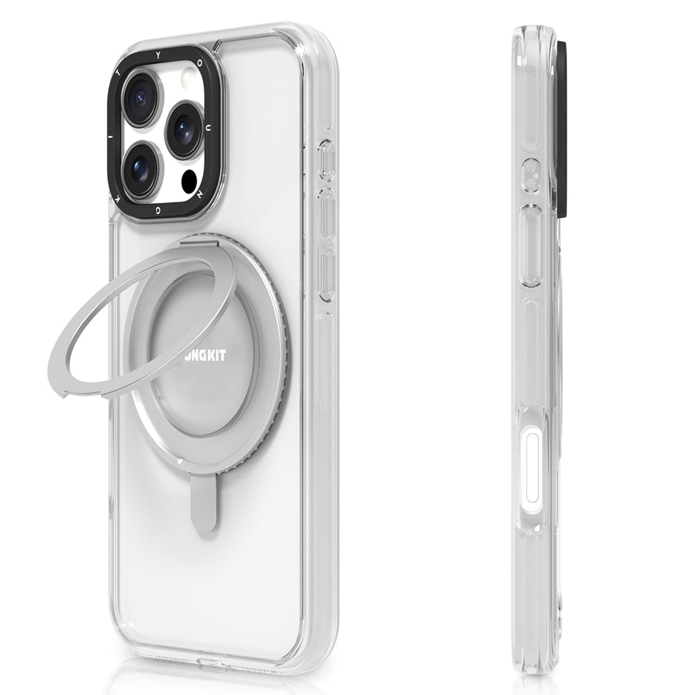 Youngkit Pivot Serisi iPhone 16 Pro Magsafe Şarj Özellikli Parmak Ring Standlı Telefon Kılıfı-1