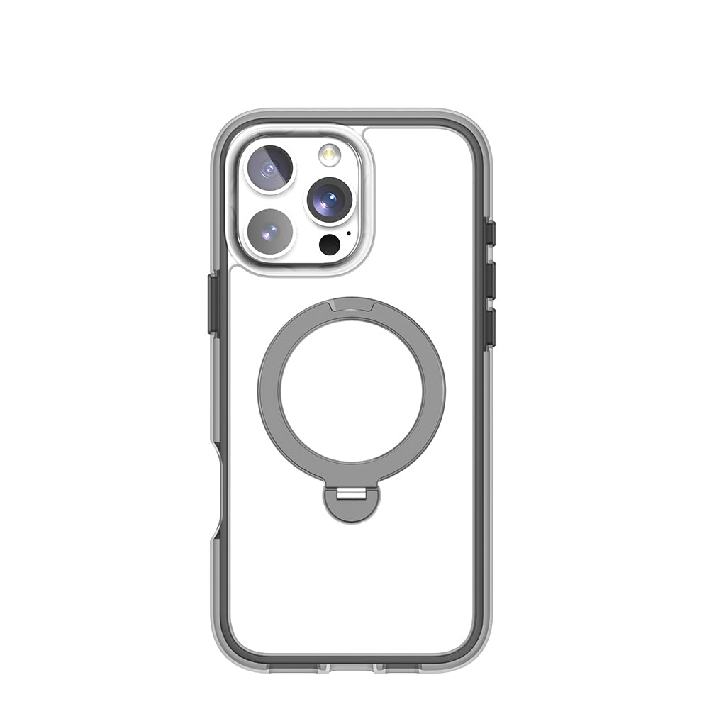 Raptic AirJoy Serisi iPhone 16 Pro M-safe Şarj Özellikli 360 Derece Dönebilen Standlı Kılıf