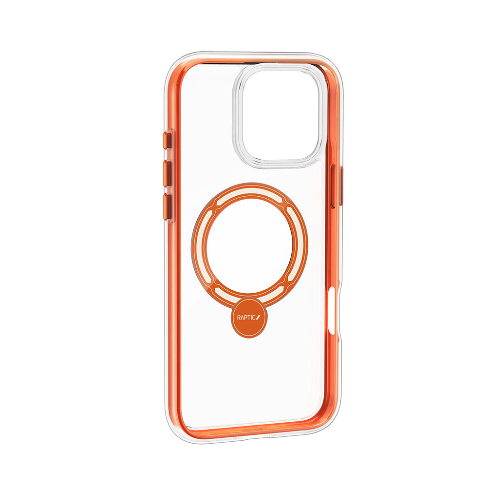 Raptic AirJoy Serisi iPhone 16 Pro M-safe Şarj Özellikli 360 Derece Dönebilen Standlı Kılıf
