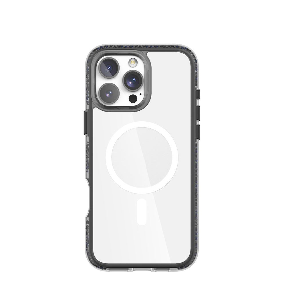 Raptic AirJoy Serisi iPhone 16 Pro M-safe Şarj Özellikli Boncuk Tasarımlı Şeffaf Kılıf
