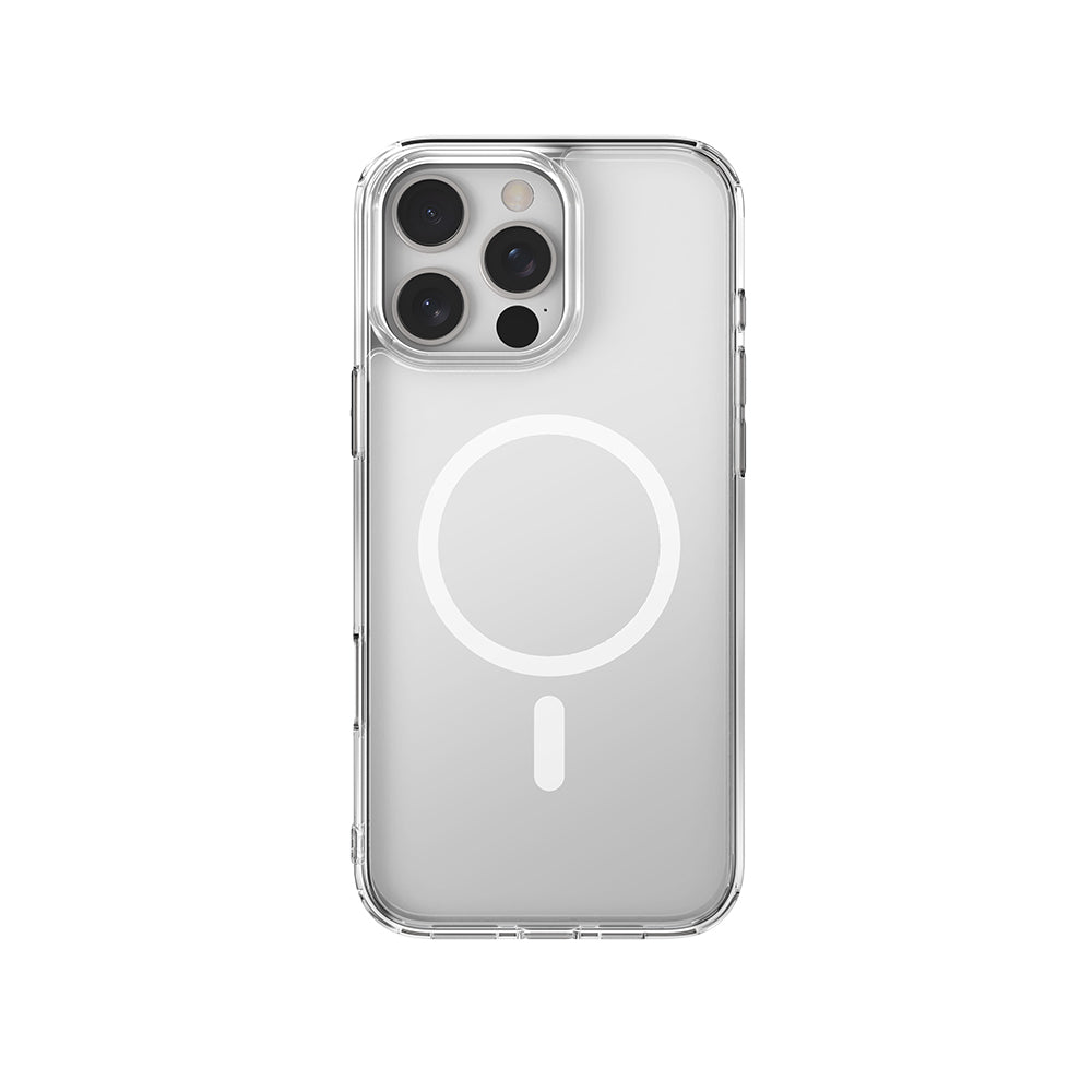 Raptic Crystal M-safe Serisi iPhone 16 Pro M-safe Şarj Özellikli Şeffaf Kılıf