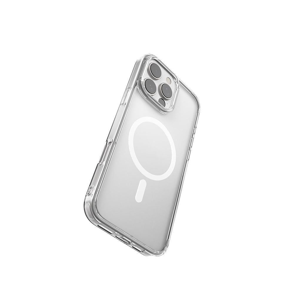 Raptic Crystal M-safe Serisi iPhone 16 Pro M-safe Şarj Özellikli Şeffaf Kılıf