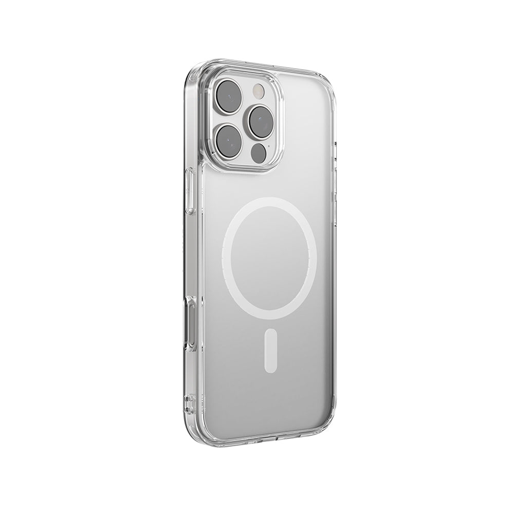 Raptic Crystal M-safe Serisi iPhone 16 Pro M-safe Şarj Özellikli Şeffaf Kılıf