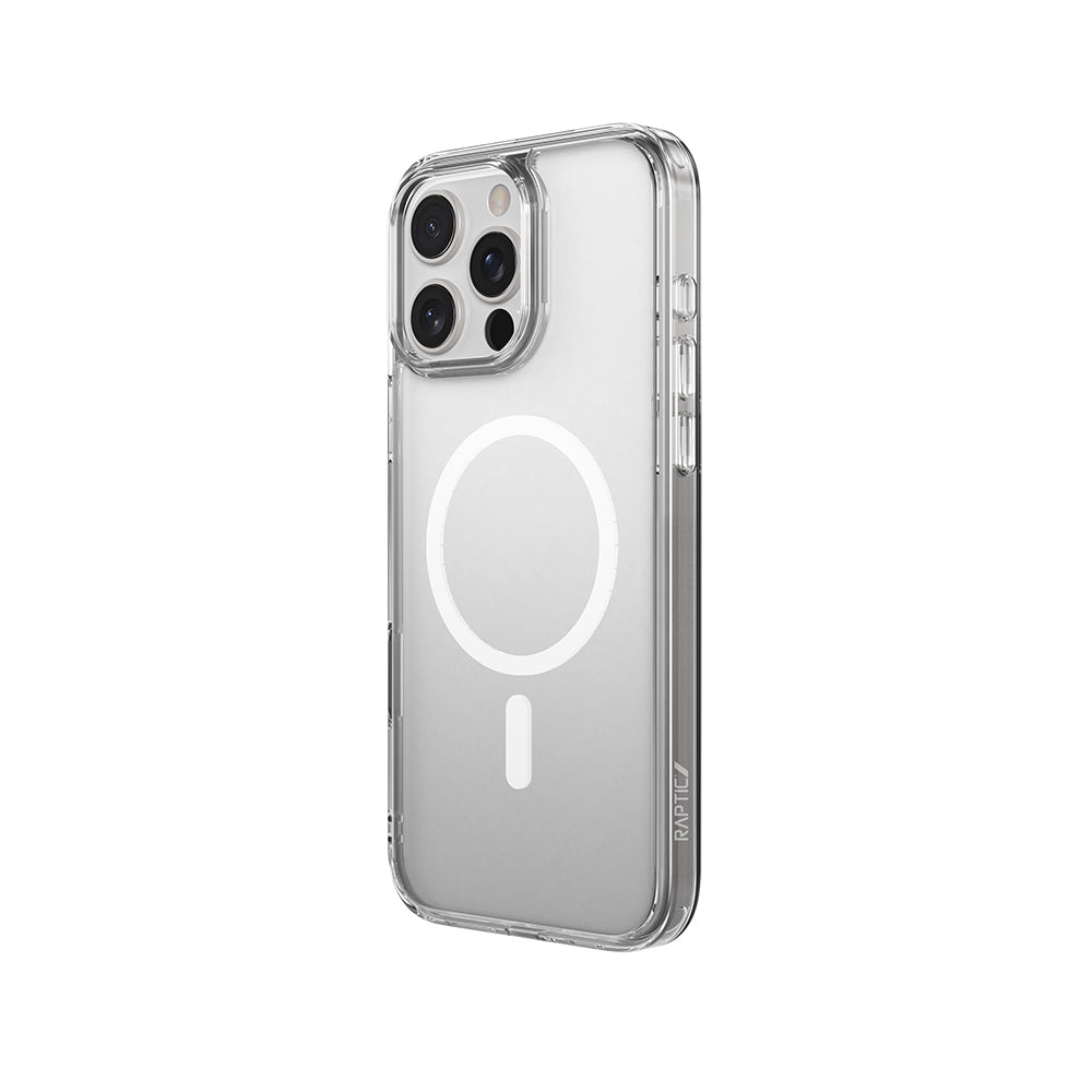 Raptic Crystal M-safe Serisi iPhone 16 Pro M-safe Şarj Özellikli Şeffaf Kılıf