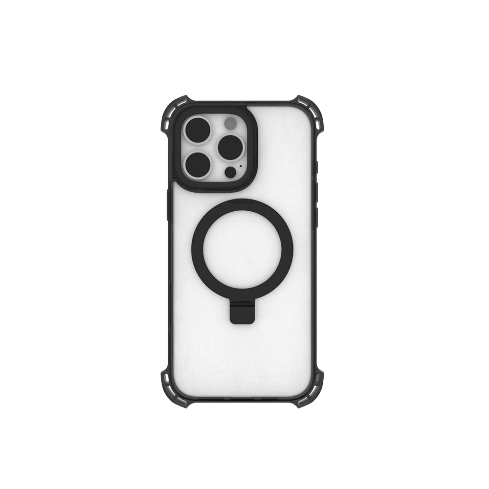 Raptic Dual Serisi iPhone 16 Pro M-safe Şarj Özellikli Şeffaf Standlı Kılıf