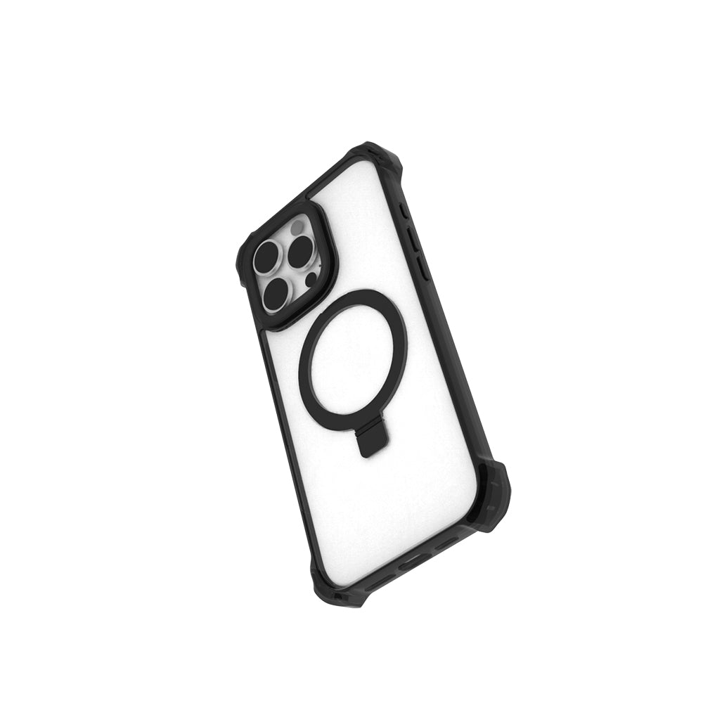 Raptic Dual Serisi iPhone 16 Pro M-safe Şarj Özellikli Şeffaf Standlı Kılıf