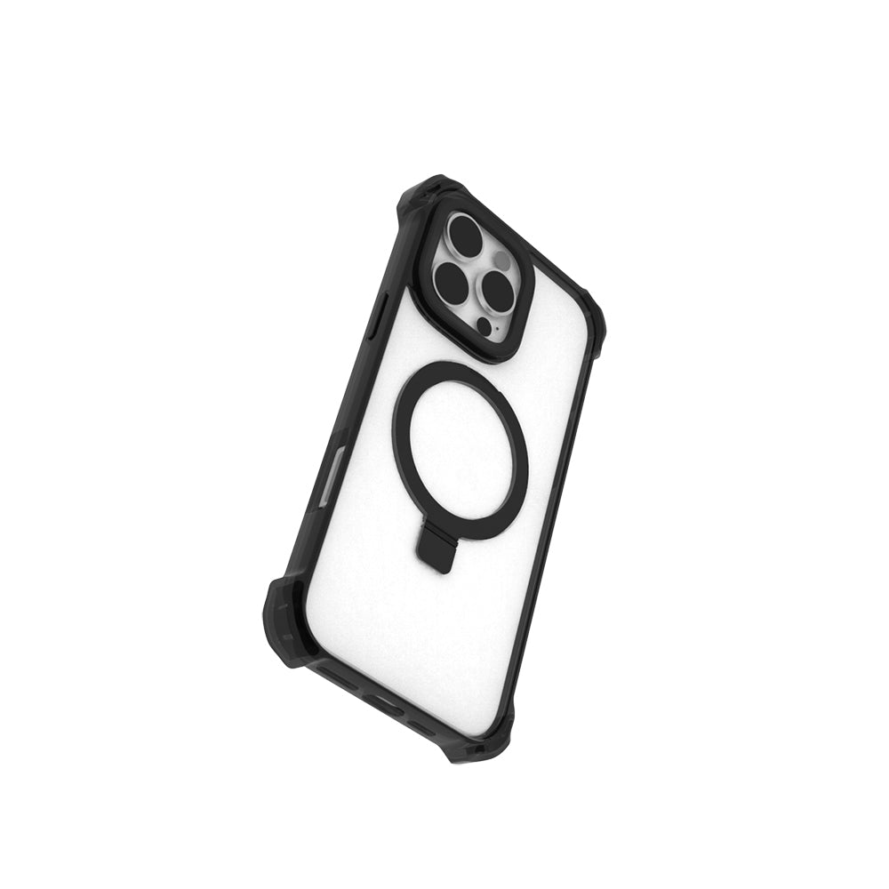 Raptic Dual Serisi iPhone 16 Pro M-safe Şarj Özellikli Şeffaf Standlı Kılıf