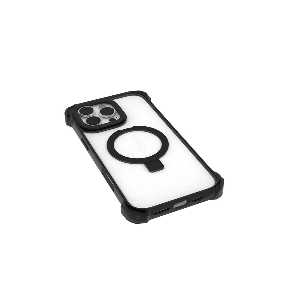 Raptic Dual Serisi iPhone 16 Pro M-safe Şarj Özellikli Şeffaf Standlı Kılıf