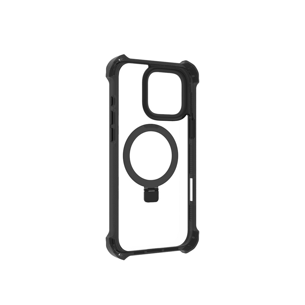 Raptic Dual Serisi iPhone 16 Pro M-safe Şarj Özellikli Şeffaf Standlı Kılıf