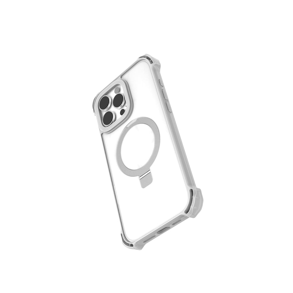 Raptic Dual Serisi iPhone 16 Pro M-safe Şarj Özellikli Şeffaf Standlı Kılıf