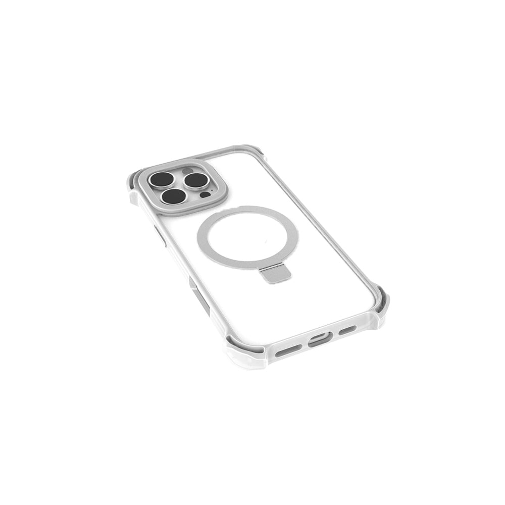 Raptic Dual Serisi iPhone 16 Pro M-safe Şarj Özellikli Şeffaf Standlı Kılıf
