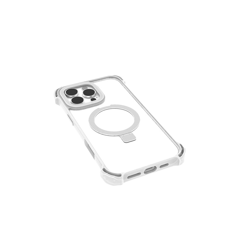 Raptic Dual Serisi iPhone 16 Pro M-safe Şarj Özellikli Şeffaf Standlı Kılıf