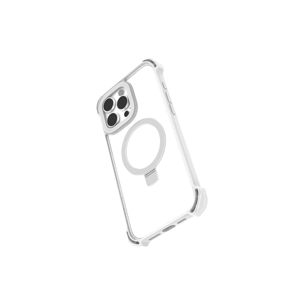 Raptic Dual Serisi iPhone 16 Pro M-safe Şarj Özellikli Şeffaf Standlı Kılıf