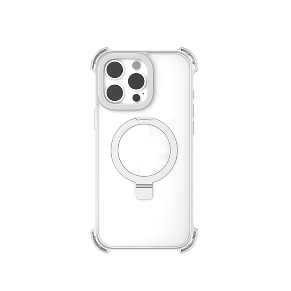 Raptic Dual Serisi iPhone 16 Pro M-safe Şarj Özellikli Şeffaf Standlı Kılıf
