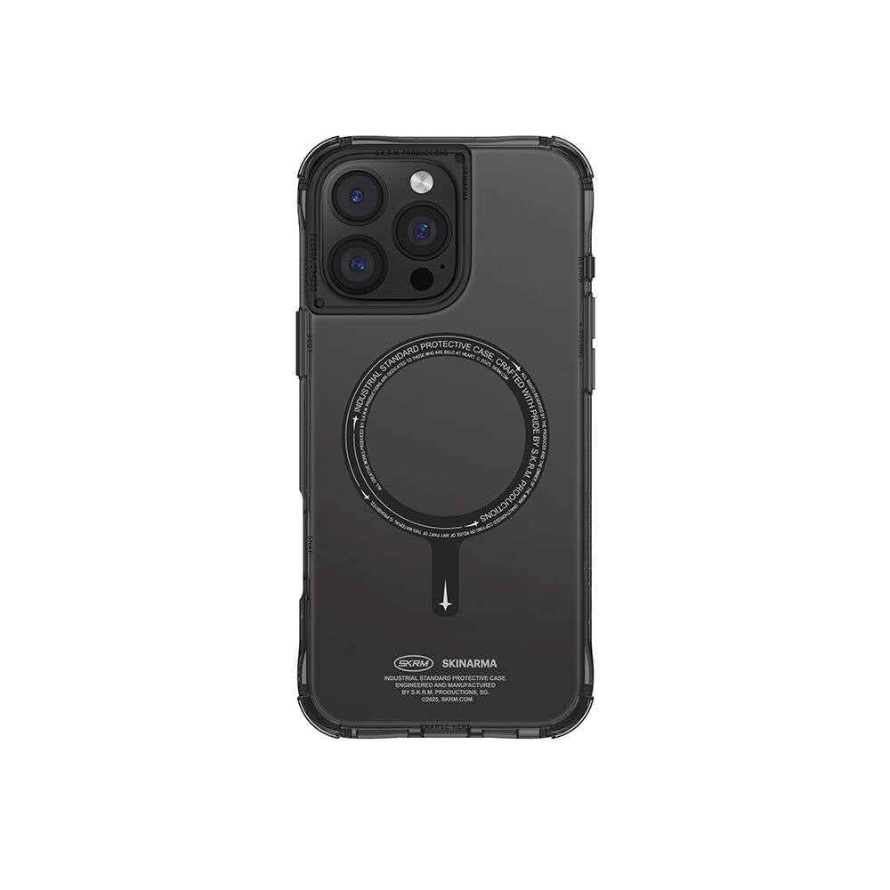 Skinarma Saido iPhone 16 Pro M-safe Şarj Özellikli Şeffaf Airbag Tasarımlı Kılıf