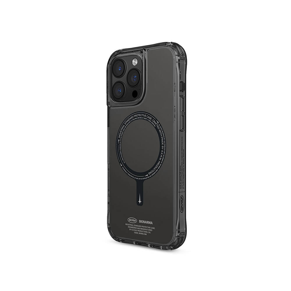 Skinarma Saido iPhone 16 Pro M-safe Şarj Özellikli Şeffaf Airbag Tasarımlı Kılıf