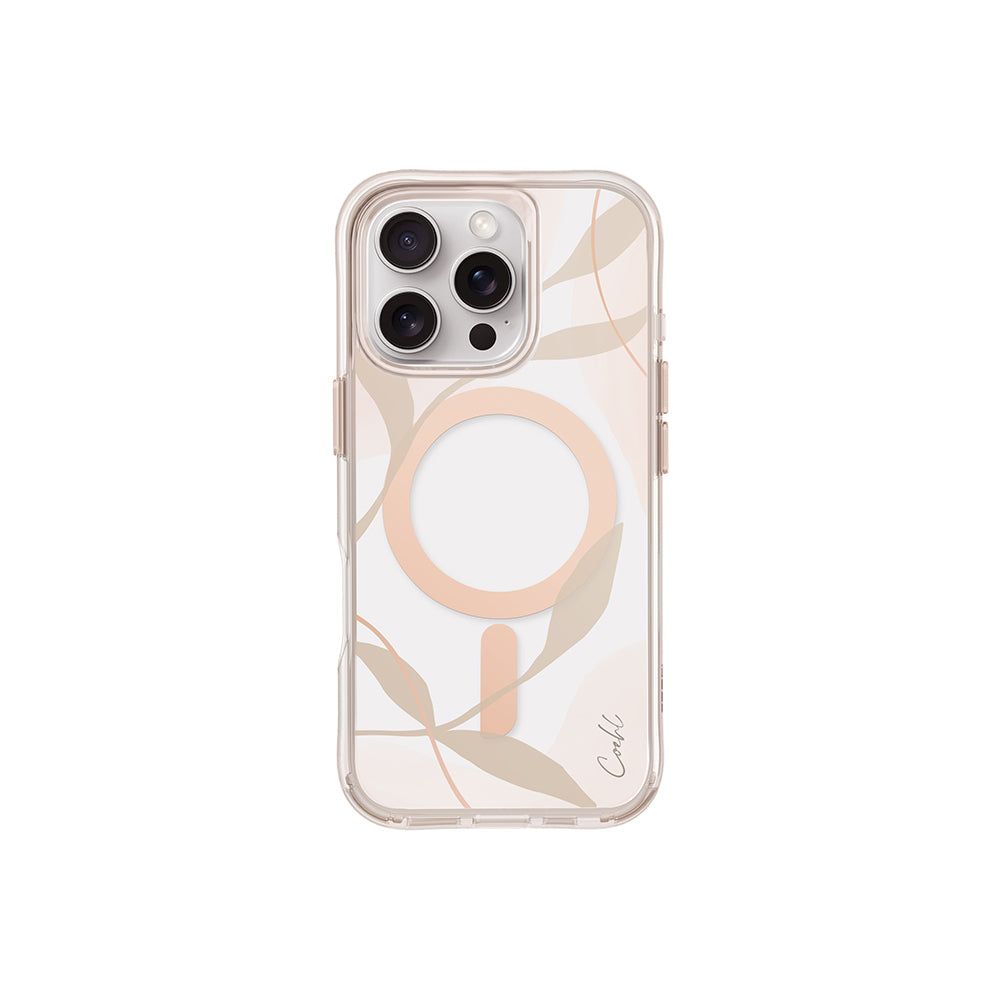 Coehl Verdure iPhone 16 Pro M-safe Şarj Özellikli Şeffaf Arka Yüzey Kılıf