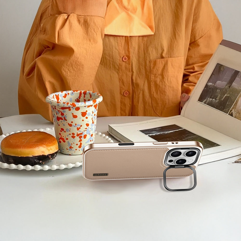 Wlons iPhone 16 Pro Kılıf Magsafe Şarj Özellikli Standlı Leto Kılıf