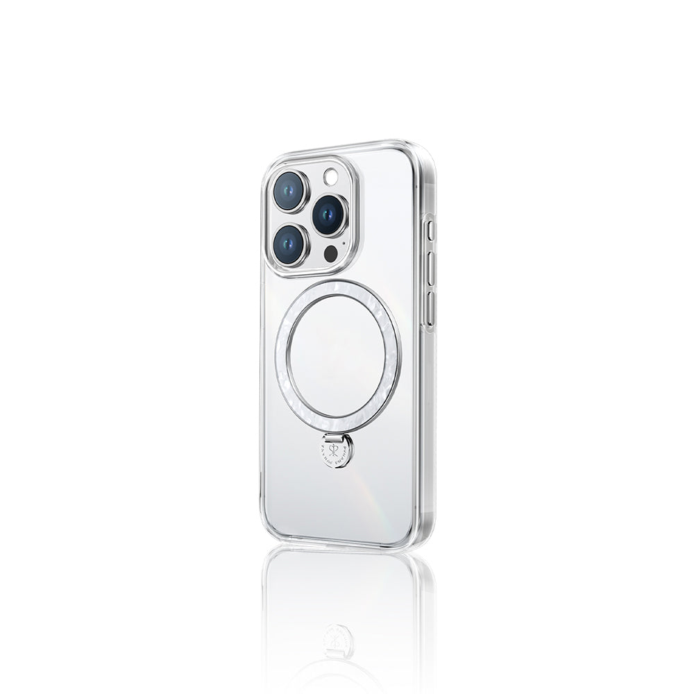 Pynana Dancing Streamer Serisi iPhone 16 Pro M-safe Şarj Özellikli Standlı Kılıf